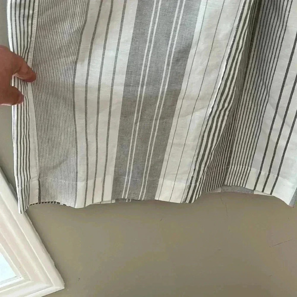 ❤️Host Picks❤️[US4/EU34]ARMANI  JEANS WideLeg Hemp/Linen Blend Gray Straps Pant - Picture 6 of 11